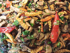 Фахитос из индейки с овощами