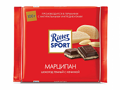 Шоколад Ritter Sport темный марципан