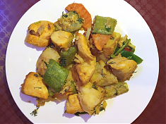 Жаркое из курицы с овощами